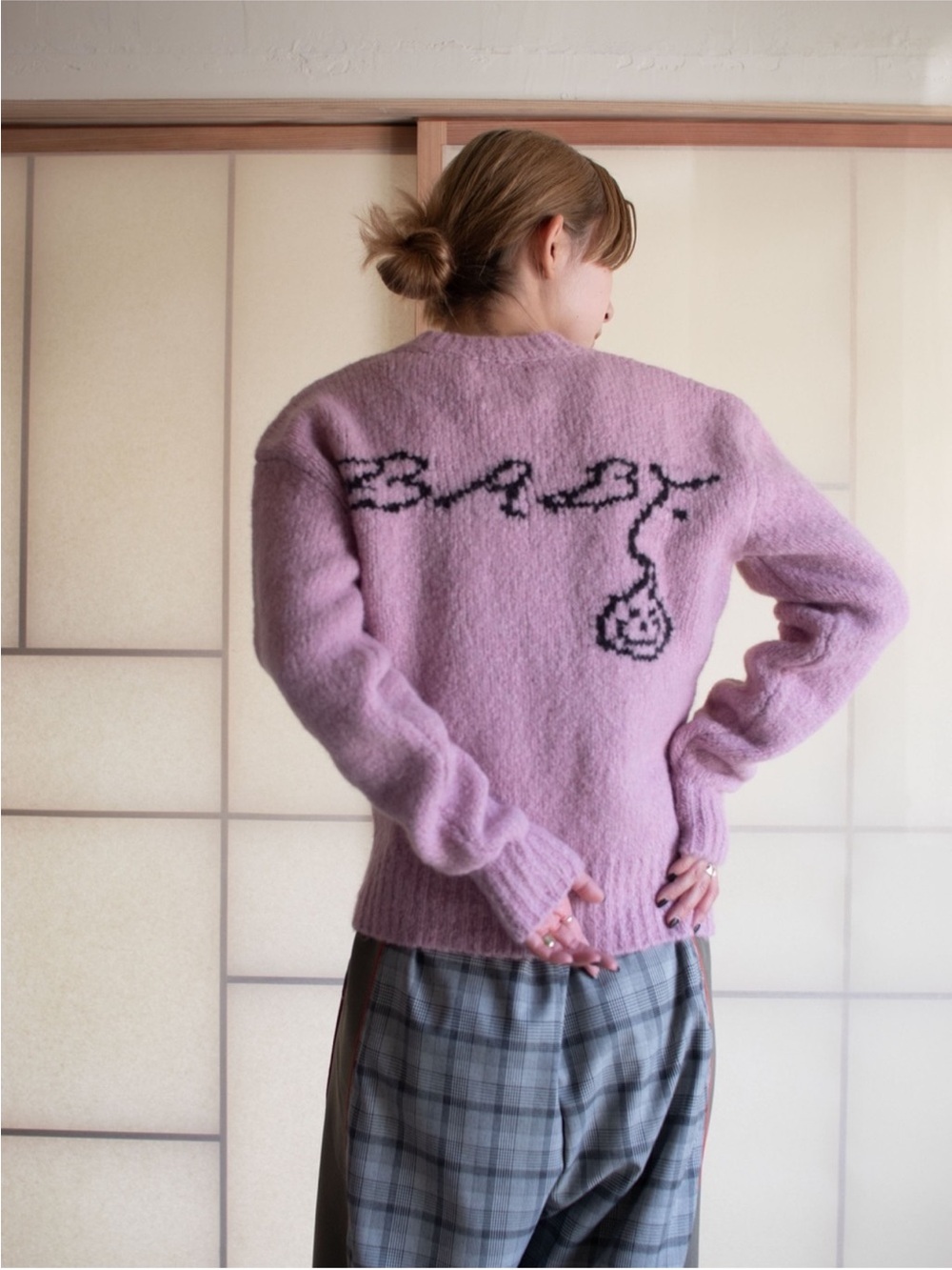 Paloma Wool Pink Baby V-Neck Sweater
